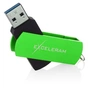 USB флеш накопичувач eXceleram 64GB P2 Series Green/Black USB 3.1 Gen 1 (EXP2U3GRB64) - зменшене зображення 3