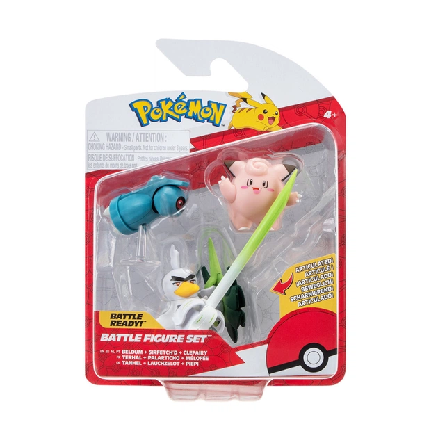 Фигурка Pokemon набор W18 - Клефейри, Белдум, Сирфетчд (PKW3057) - изображение 1