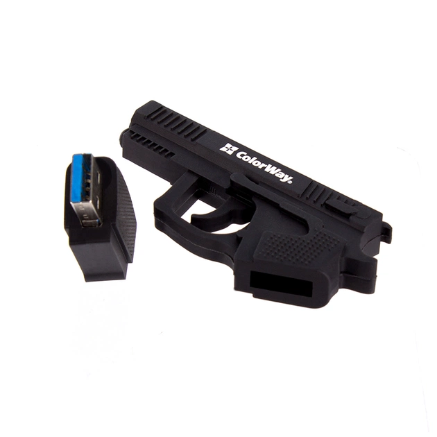 USB флеш накопичувач ColorWay Pistol 64 GB 3.0 Black (CW-USBPL64) - picture 4