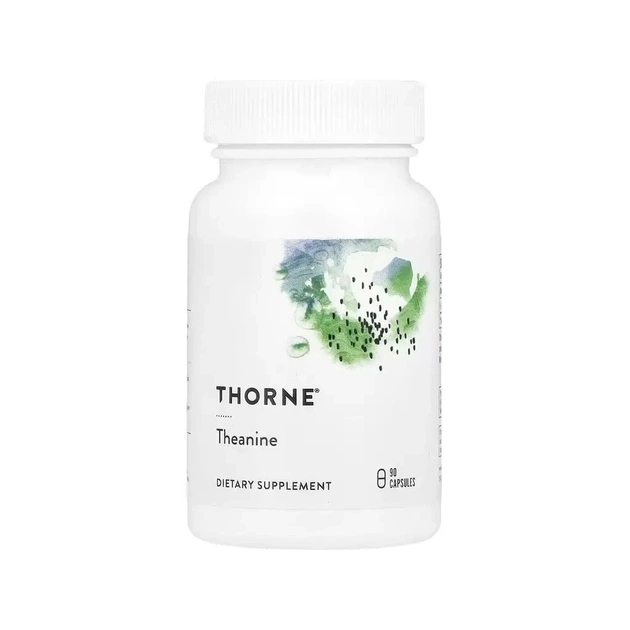 Вітамінно-мінеральний комплекс Thorne Research Теанін, Theanine, 90 капсул (THR-50801) - зображення 1