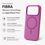 Чохол до мобільного телефона BeCover FIBRA Silicone OmniMag Apple iPhone 17 Pro Purple (716222) - зменшене зображення 3
