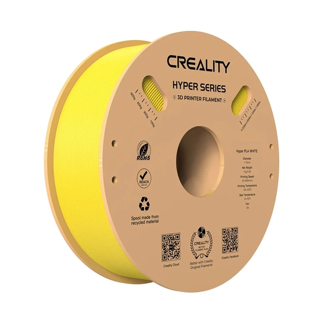 Пластик для 3D-принтера Creality PLA Hyper 1кг, 1.75мм, yellow (3301010379) - изображение 1