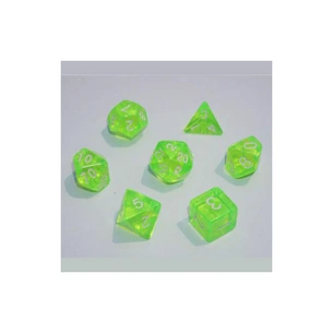 Набір кубиків для настільних ігор Games 7 Days Transparent 7 Dice Set - Light green (g7dtran13) зображення 1