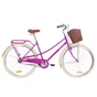 Велосипед Дорожник 28" COMFORT FEMALE рама-19,5" 2019 фіолетовий, багажник + кошик (OPS-D-28-121) - зменшене зображення 1
