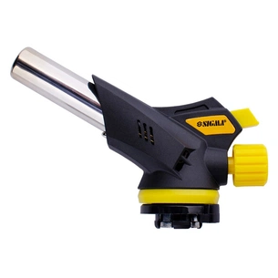 Газовий паяльник Sigma турбо 360 з п'єзопідпалом (2901331) зображення 1