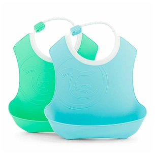 Слинявчик Twistshake Pastel Blue/Green (2шт) 4+ міс (78220) зображення 1