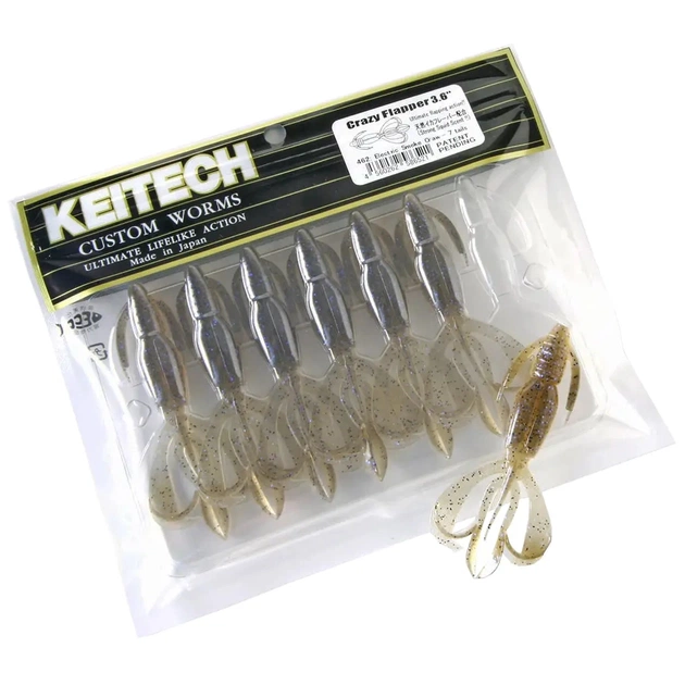 Силікон рибальський Keitech Crazy Flapper 2.4" (10 шт/уп) EA04 Violet (1551.14.35) - picture 2