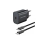 Зарядное устройство Vention 1xUSB-C PD20W + cable USB-C to USB-C black (G16B0-EU) - уменьшенное изображение 1