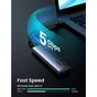 Кишеня зовнішня Ugreen USB-C to M.2 B-Key/M+B Key SSD 5Gbps SATA 3.0 aluminum 0.5m (10903) - зменшене зображення 3