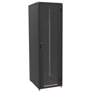 Шафа напольна Zpas 42U 600x800 glass door black (IT-426080-69AA-2-161-FP) зображення 1