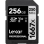 Карта пам'яті Lexar 256GB SDXC class 10 UHS-II U3 V60 1667x Professional (LSD256CB1667) - зменшене зображення 1