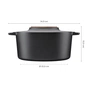 Каструля Fiskars Norden чавунна 6 л чорна (1026566) - зменшене зображення 5