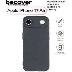 Чехол для мобильного телефона BeCover Apple iPhone 17 Air Black (713758) изображение 1