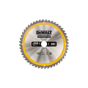 Диск пильний DeWALT CONSTRUCTION 250 х 30 мм, 48z (ATB) + 10 градусів (DT1957) зображення 1