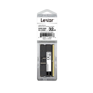 Модуль пам'яті для ноутбука SoDIMM DDR5 32GB 5600 MHz Lexar (LD5S32G56C46ST-BGS) зображення 1