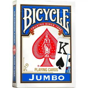 Гральні карти Bicycle Rider Back International Jumbo Index (blue) (JIB001) зображення 1