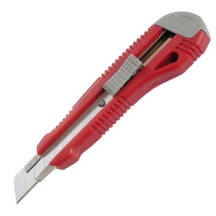 Ніж канцелярський Axent 18 мм, metal runners, blister, gray-red (6602-А) изображение 1