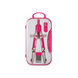 Циркуль Cool For School Radius з запасними грифелями та чинкою, рожевий (CF81439) зображення 1
