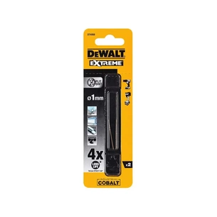 Свердло DeWALT по металу EXTREME INDUSTRIAL COBALT HSS-CO, 1 х 34 х 12 мм, 2 шт (DT4958) зображення 1
