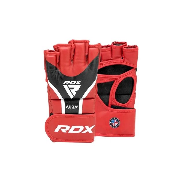 Рукавички для MMA RDX Aura Plus T-17 Red/Black XL (GGR-T17RB-XL+) - зображення 1