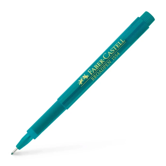 Лайнер Faber-Castell BROADPEN 1554 бірюзовий, 0,8 мм (1983) - зображення 1