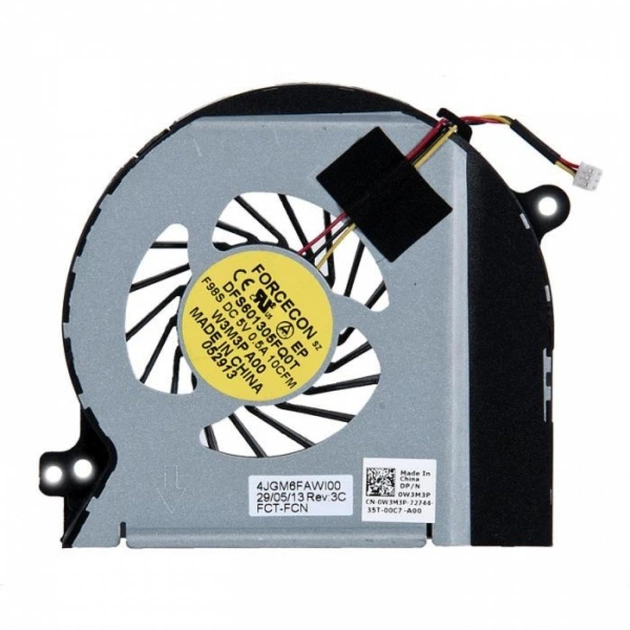 Вентилятор ноутбука Dell XPS 15/L501X DC(5V,0.6A) 3pin (DFS601305FQ0T/0W3M3P/4JGM6FAWI20/KSB00705HA-A-AC94) - зображення 1