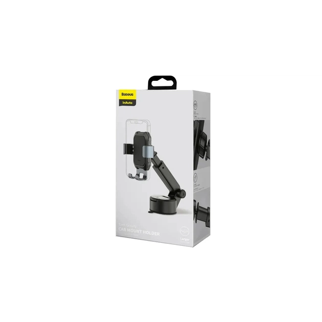 Універсальний автотримач Baseus Tank gravity car mount holder with suction base Tarnish Black (SUYL-TK01) - picture 7