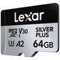 Карта пам'яті Lexar 64GB microSDXC class 10 UHS-I U3 V30 A2 Professional Silver (LMSSIPL064G-BNANG) - уменьшенное изображение 2