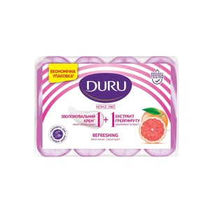 Твердое мыло Duru 1+1 Крем и экстракт грейпфрута 4 х 80 г (8690506517816) изображение 1