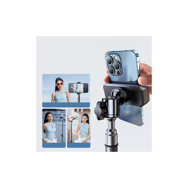 Штатив RTAKO RLD-001 1.7M Matte Carbon Steel Tripod Black (6975068278620) - picture 7