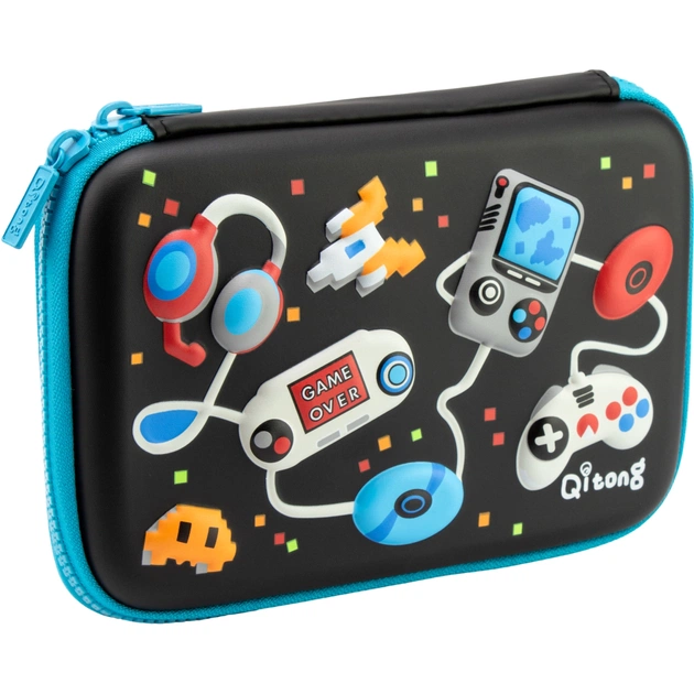 Пенал Cool For School 1 відділення Чорний (QT-5653-Black) - изображение 1