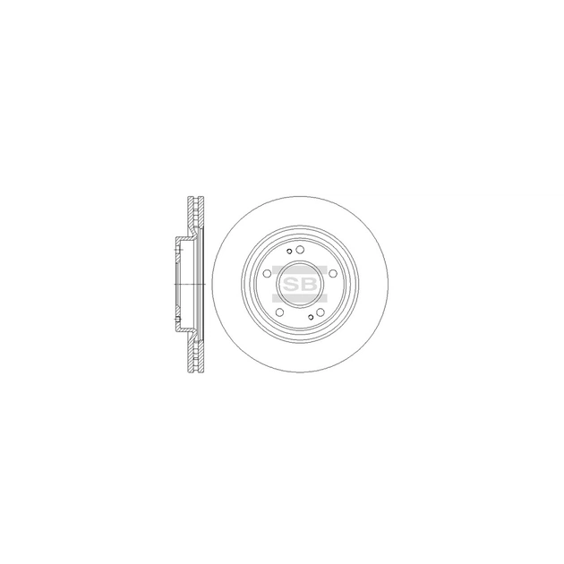 Тормозной диск HI-Q SD4336 - изображение 1