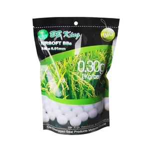 Страйкбольні кульки BB King Biogradable 6 мм 0,30 г 1кг/уп (1401.00.10) зображення 1