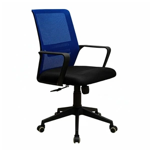 Офісне крісло Richman Фрайдей Пластик М-1 (Tilt) Сітка чорна/синя (R00000056035) зображення 1