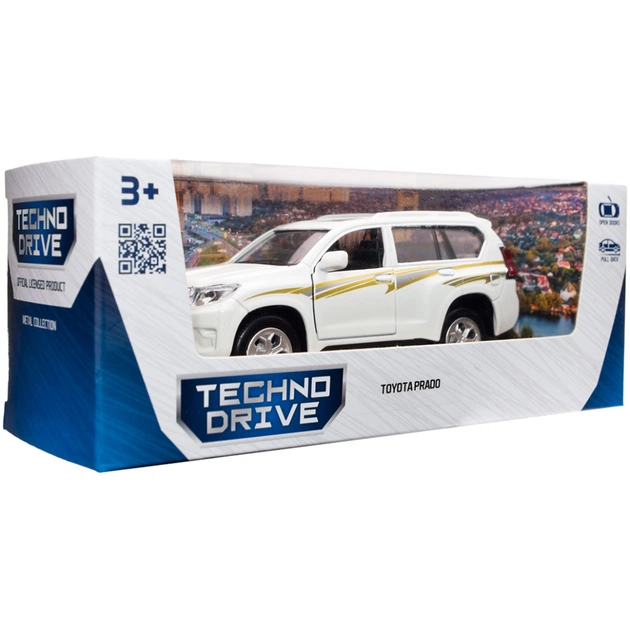 Машина TechnoDrive Toyota Prado белый (KM250425W) - изображение 11