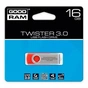 USB флеш накопичувач Goodram 16GB Twister Red USB 3.0 (PD16GH3GRTSRR9) - зменшене зображення 2