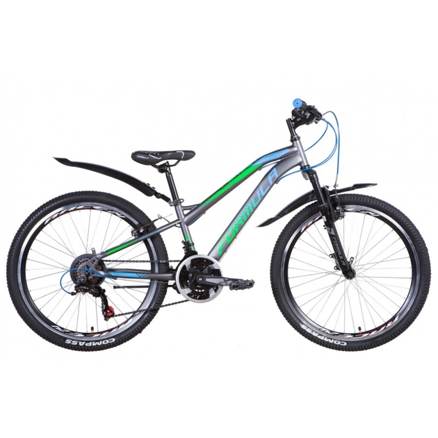 Велосипед Formula 24" FOREST AM Vbr рама-12,5" 2021 Anthracite/Blue (OPS-FR-24-267) - изображение 1