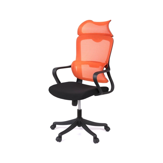 Офісне крісло Аклас Доріан BL TILT Помаранчевий (K-09 Orange OS-3000 Black) (00144001) - зображення 1