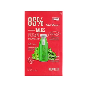 Маска для обличчя Missha Talks Vegan Squeeze Sheet Mask Power Cleanse 27 г (8809643533775) зображення 1