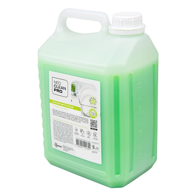 Засіб для ручного миття посуду Biossot NeoCleanPro Бальзам Алое вера 5 л (4820255111315) - изображение 2