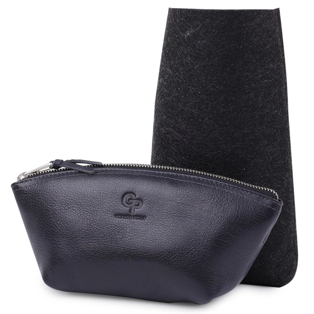 Косметичка Grande Pelle Шкіряна Чорна (11570) - зображення 6
