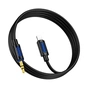 Кабель мультимедійний Lightning to 3.5mm M 1.0m silicone black BOROFONE (6941991114397) - зменшене зображення 1