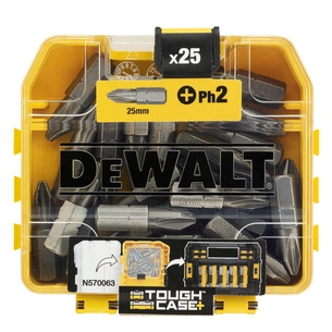 Набір біт DeWALT Philips, Ph2, L=25 мм, 25 шт (DT71522) зображення 1