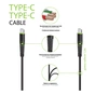 Дата кабель USB-C to USB-C 1.2m CBFLEXTT1 18W black Intaleo (1283126504082) - зменшене зображення 2