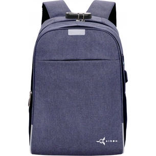 Рюкзак для ноутбука AirOn 14" Lock 18L Blue (4822356710650) зображення 1