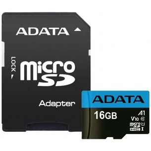 Карта пам'яті ADATA 16GB microSD class 10 UHS-I A1 Premier (AUSDH16GUICL10A1-RA1) зображення 1
