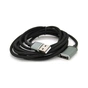 Дата кабель USB 2.0 AM/AF 2.0m black VEGGIEG (YT-AM/AF-UF2-2) - зменшене зображення 1