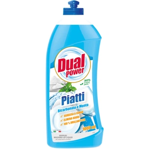 Засіб для ручного миття посуду Dual Power рідкий Сода та шавлія 1 л (8054633836859) зображення 1