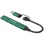 Концентратор Canyon hub DS-02 4in1 USB-A/C Green (CNS-TDS02GR) - зменшене зображення 2