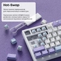 Клавіатура Ajazz AK820 Sea Salt Switch White USB-C (AK820-SS-PWB) - зменшене зображення 13